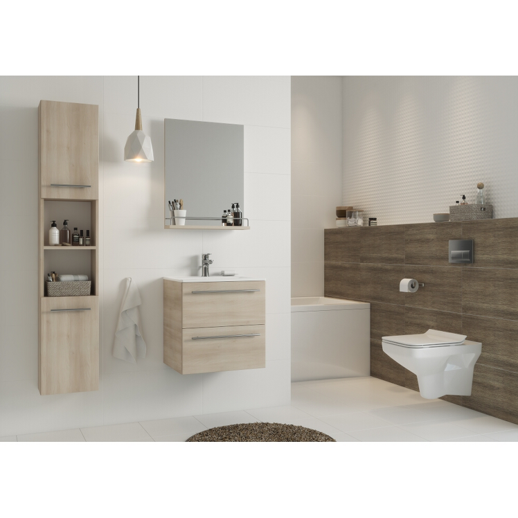Szafka z umywalką w zestawie SET 651 GRACJA ONTARIO 60 jesion DSM